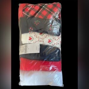 6 Pk Old Navy Ladies High Waisted Cotton Underwear, Holiday/Valentines Colors S